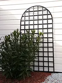 Treillis arche en pin anthracite 100 x h.197 cm