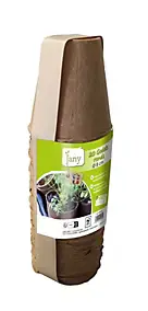 Godet de culture rond Jany Ø 8 cm fibre de bois vendu par 20 pièces