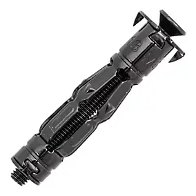 12 chevilles corps creux acier zingué Spyder M4 13mm + vis tête fraisée noires