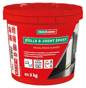 Colle et joint époxy beige spécial pièces humides 3 kg Parexlanko