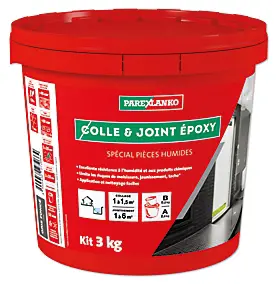 Colle et joint Epoxy spécial pièces humides Parexlanko Gris foncé 3 kg
