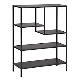 Étagère de rangement style industriel Atmosphera Gota 5 niveaux métal noir, 750 x 1005 mm