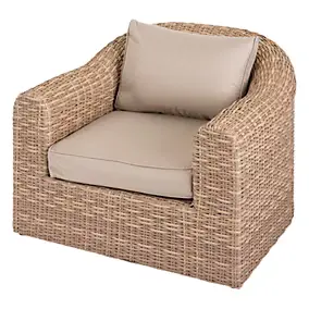 Fauteuil de jardin Moorea coloris savana Hespéride
