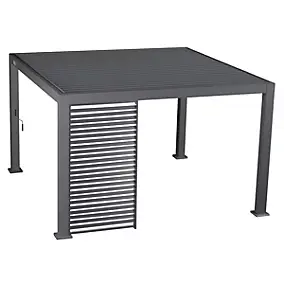 Persienne 1,2m pour pergola Evora 3,6m anthracite