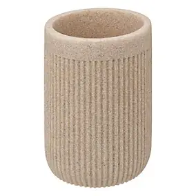 Gobelet pour salle de bains, coloris lin, 5Five Onyx