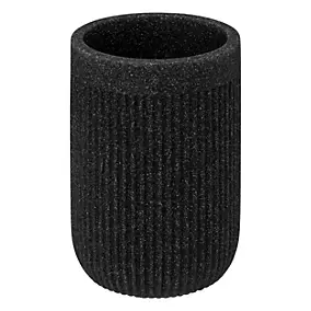 Gobelet pour salle de bains, coloris ardoise, 5Five Onyx