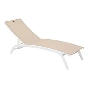 Transat Bonao coloris lin et blanc Hespéride L.171 cm