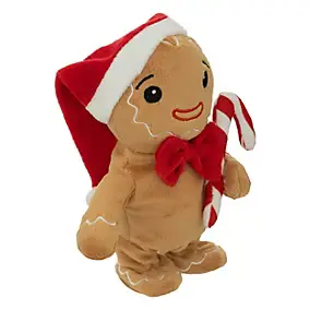 Automate de noël peluche pain d'épice H.20cm Feeric Light & Christmas