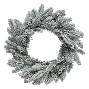 Couronne de noël Frosty vert enneigé ⌀40cm Feeric Light & Christmas