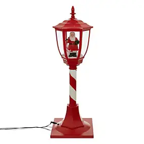 Lanterne rouge d'intérieur décor père noël H.90cm Feeric Light & Christmas