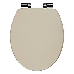 Abattant WC coloris lin à fermeture ralentie, 5Five Onyx
