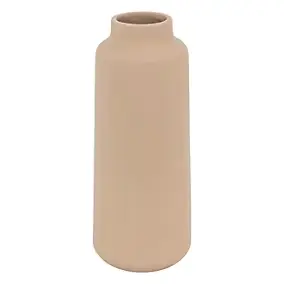 Vase céramique Rily beige nude H.30cm Atmosphera
