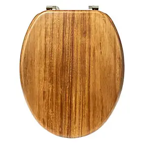 Abattant WC en acacia à fermeture standard, 5Five Modern