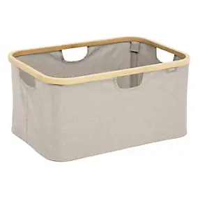 Panier de rangement tissu 54L gris l.57 x H.27 x P.37 cm, Five Simply Smart Tidy Box