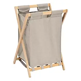 Panier à linge tissu 50L gris l.36 x H.27 cm, Five Simply Smart Tidy Box