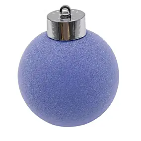 Boule de noël en verre bleu ∅80mm Feeric Light & Christmas