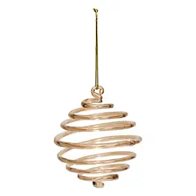 Boule de noël spirale bronze ∅80mm Feeric Light & Christmas