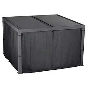 Rideaux manuel pour pergola Hespéride Majae 3,6 x 3,6 m
