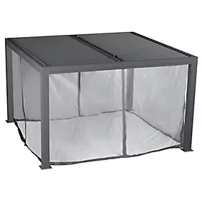 Moustiquaire pour pergola Hespéride Majae 3,6 x 3,6 m