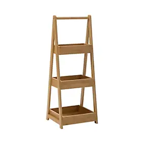 Etagère de salle de bain bambou, 3 niveaux, H.78 x P.30cm, Five Simply Smart