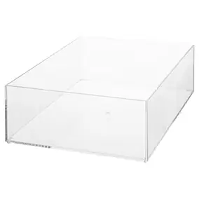 Organisateur de salle de bain rectangulaire transparent, l.19,2 x H.8,5 x P.25,6cm, Five Simply Smart Selena
