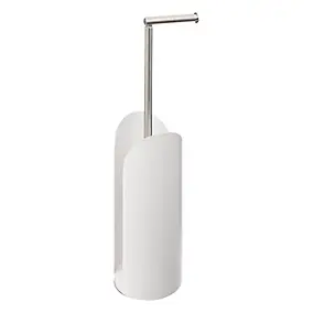 Dérouleur de papier toilette avec tige, blanc coton, 5Five
