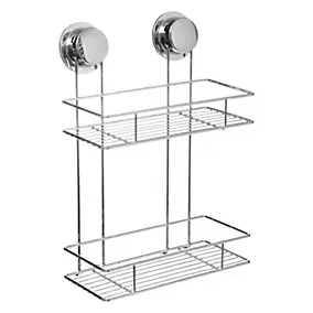 Panier de douche à ventouse 2 niveaux acier H.36,5cm x P.25,1cm Five Simply Smart Venterra