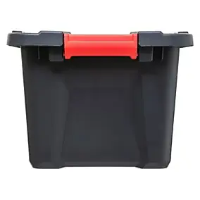 Bac de rangement en plastique noir Store N' Lock 100 L