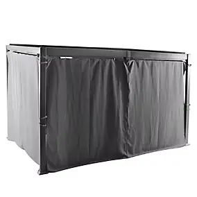 Rideaux sur rail pour tonnelle Hespéride Avila 4 x 3 m