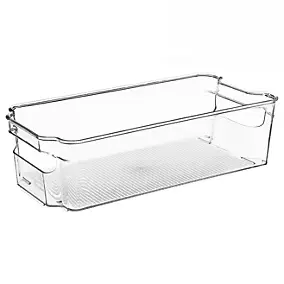 Bac de rangement en plastique transparent pour réfrigérateur 5 L