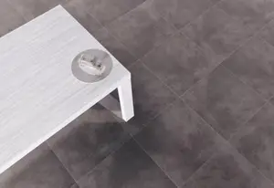 Carrelage de sol intérieur "Montceau" gris - l. 60,3 x L. 60,3 cm