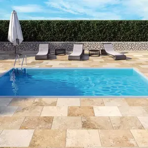 Carrelage de sol extérieur beige UZES ANTIQUE 30x60 cm x Ep. 8 mm
