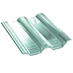 Tuile en verre Double Romane 28,5 x 47,3 cm Monier