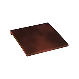 Demi tuile Plate de Pays rouge vieilli