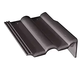 Tuile de rive universelle droite Double romane noir