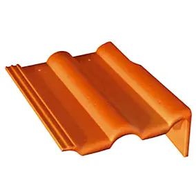 Tuile de rive universelle droite Double romane brun