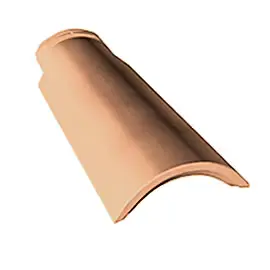 Demi tuile et tuile d'égout Galléane 10 aurore