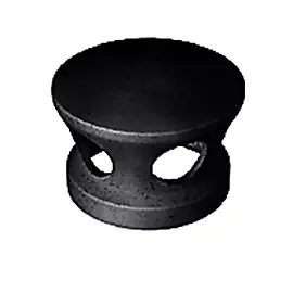 Lanterne ø150 Régence terre cuite noir Monier