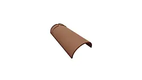 Faîtière aretier conique de 40 en terre cuite rouge L. 475 x 245 mm