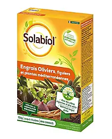 Engrais oliviers, figuiers et plantes méditerranéennes Solabiol 750g