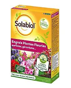 Engrais géranium fleuri Solabiol 750g