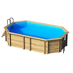 Piscine hors sol en bois Procopi Weva Ø6.40 x H 1.46 m
