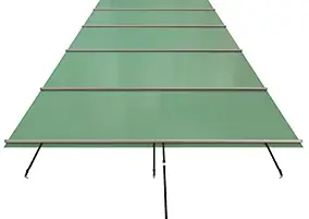 Couverture à barres 650 gris pour piscine 5,45 m