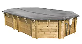 Couverture d'hivernage et sécurité pour piscine bois Pool'n Box