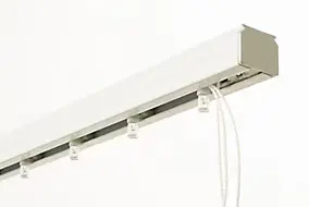 Rail pour store californien blanc ouverture latérale L.200cm Madeco