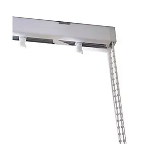 Rail pour store californien blanc ouverture centrale L.200cm Madeco