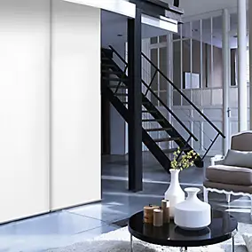 Kit rail et panneau japonais blanc l.170 x H.250cm Madeco