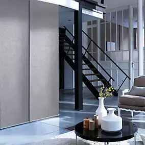 Kit rail et panneau japonais gris l.220 x H.250cm Madeco