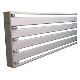 Rail panneau japonais 3 voies gris L.120 cm Madeco