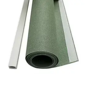 Panneau japonais occultant uni vert kaki l.45 x H.260cm Madeco